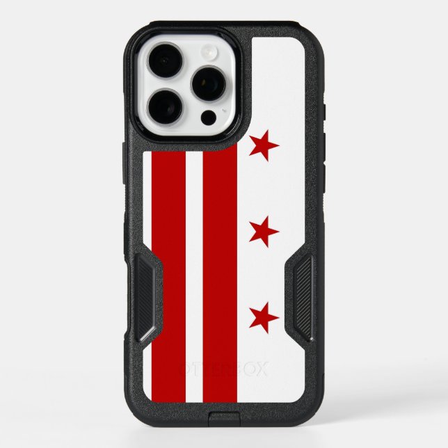  iPhone 16 Pro Max Case, Washington DC Flag (Back)