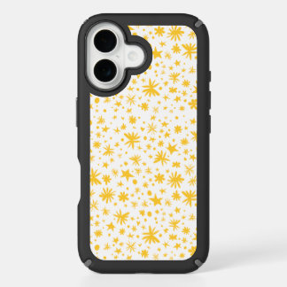 iPhone 16 protective case stars and flowers