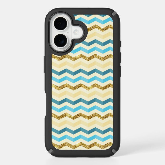 iPhone 16 protective case with wavy lines (Front)