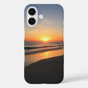 IPhone 16 sunset beach phone case