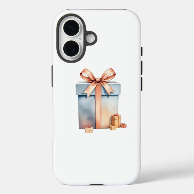 iPhone 16 Tough Case - Elegant Gift Box Design" (Back)