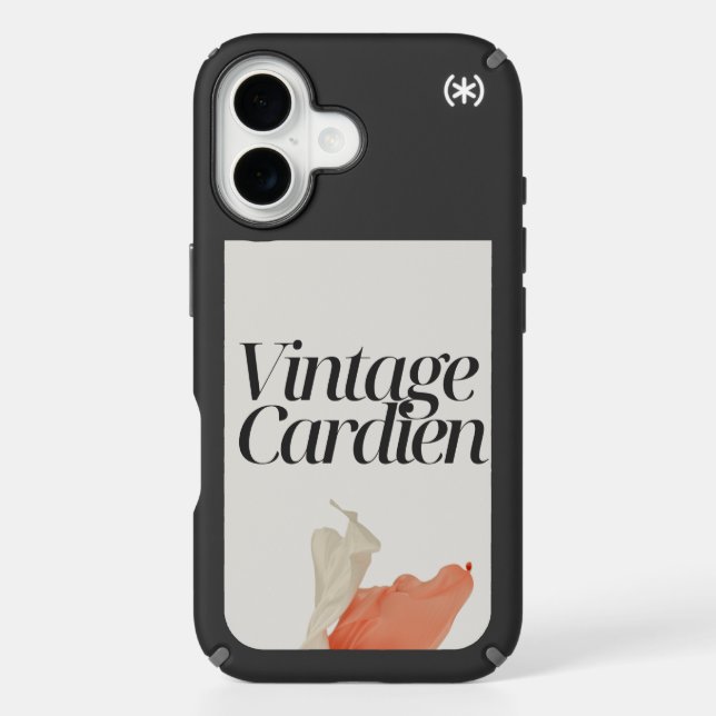 Iphone 16 Vintage Cardien printed case (Front)
