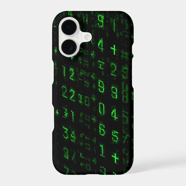 iPhone 17 Case with Green Coding Pattern – Tech &  (Back)
