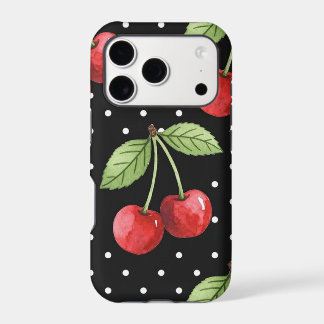 iPhone 17 Cherry Polka Dot Phone Case