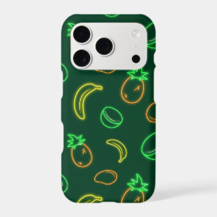 iPhone 17 Pro Case - Neon Tropical Fruit Pattern
