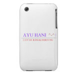 ayu hani   iPhone 3G/3GS Cases iPhone 3 Covers
