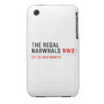 THE REGAL  NARWHALS  iPhone 3G/3GS Cases iPhone 3 Covers