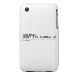 Your Name Street Layin chairman   iPhone 3G/3GS Cases iPhone 3 Covers