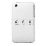 Mrs   iPhone 3G/3GS Cases iPhone 3 Covers