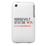 roosevelt statue  iPhone 3G/3GS Cases iPhone 3 Covers