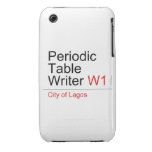 Periodic Table Writer  iPhone 3G/3GS Cases iPhone 3 Covers