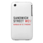 Sandwich Street  iPhone 3G/3GS Cases iPhone 3 Covers