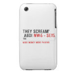 THEY SCREAM'  ABDI  iPhone 3G/3GS Cases iPhone 3 Covers