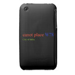 canot place  iPhone 3G/3GS Cases iPhone 3 Covers