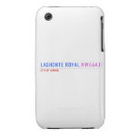 Lashonte royal  iPhone 3G/3GS Cases iPhone 3 Covers