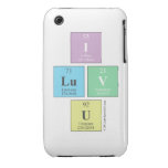 I
 LUV
 U  iPhone 3G/3GS Cases iPhone 3 Covers