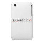 keep calm i'm peezy   iPhone 3G/3GS Cases iPhone 3 Covers