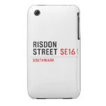 RISDON STREET  iPhone 3G/3GS Cases iPhone 3 Covers