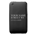Your Name Street  iPhone 3G/3GS Cases iPhone 3 Covers