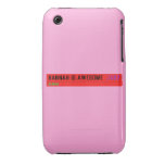 Hannah is awesome   iPhone 3G/3GS Cases iPhone 3 Covers