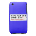 make your own street sign  iPhone 3G/3GS Cases iPhone 3 Covers