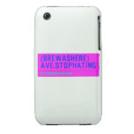 (Brewashere) ave.stophating  iPhone 3G/3GS Cases iPhone 3 Covers