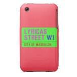 lyricas Street  iPhone 3G/3GS Cases iPhone 3 Covers