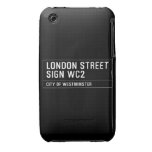 LONDON STREET SIGN  iPhone 3G/3GS Cases iPhone 3 Covers
