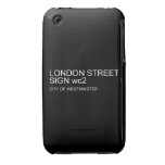 LONDON STREET SIGN  iPhone 3G/3GS Cases iPhone 3 Covers