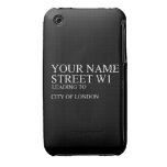 Your Name Street  iPhone 3G/3GS Cases iPhone 3 Covers