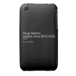 Paige harries mantle close  iPhone 3G/3GS Cases iPhone 3 Covers
