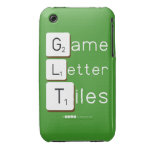 Game
 Letter
 Tiles  iPhone 3G/3GS Cases iPhone 3 Covers