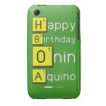Happy
 Birthday
 Onin
 Aquino  iPhone 3G/3GS Cases iPhone 3 Covers