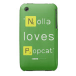 'Nolla 
 loves
 Popcat'  iPhone 3G/3GS Cases iPhone 3 Covers