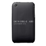 Go N GIRL-E   A$H  iPhone 3G/3GS Cases iPhone 3 Covers
