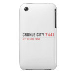 Cronje City  iPhone 3G/3GS Cases iPhone 3 Covers