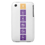 H
 Li
 K
 Rb
 Cs
 Fr  iPhone 3G/3GS Cases iPhone 3 Covers