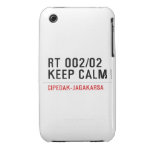 RT 002/02 KEEP CALM  iPhone 3G/3GS Cases iPhone 3 Covers