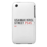 usamah kriel street  iPhone 3G/3GS Cases iPhone 3 Covers