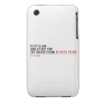 keep clam  and study for  the board exam  iPhone 3G/3GS Cases iPhone 3 Covers
