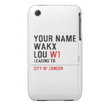 Your Name WAKX LOU  iPhone 3G/3GS Cases iPhone 3 Covers