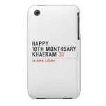 Happy 10th Monthsary Khaeram  iPhone 3G/3GS Cases iPhone 3 Covers