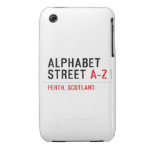 Alphabet  Street  iPhone 3G/3GS Cases iPhone 3 Covers
