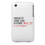 enquete  lons sud  avenue  iPhone 3G/3GS Cases iPhone 3 Covers
