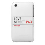 LOVE Street  iPhone 3G/3GS Cases iPhone 3 Covers