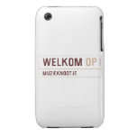 Welkom  iPhone 3G/3GS Cases iPhone 3 Covers