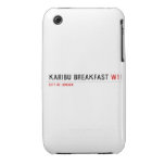karibu breakfast  iPhone 3G/3GS Cases iPhone 3 Covers
