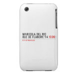 Maricela del Rio Rue de Flandre 94  iPhone 3G/3GS Cases iPhone 3 Covers