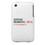 gurkha memorial  iPhone 3G/3GS Cases iPhone 3 Covers