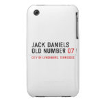 Jack Daniels Old Number  iPhone 3G/3GS Cases iPhone 3 Covers